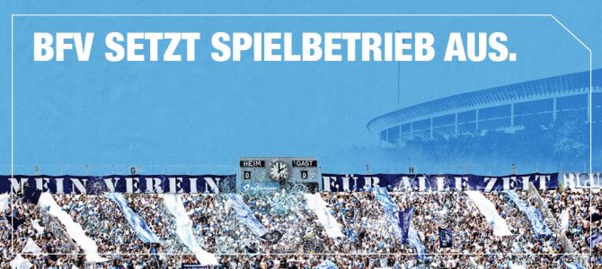 BFV setzt Spielbetrieb bis 23. März aus. BFV setzt Spielbetrieb bis 23. März aus.