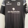 macron schwarzes T-Shirt mit Initialen RK, Größe XL