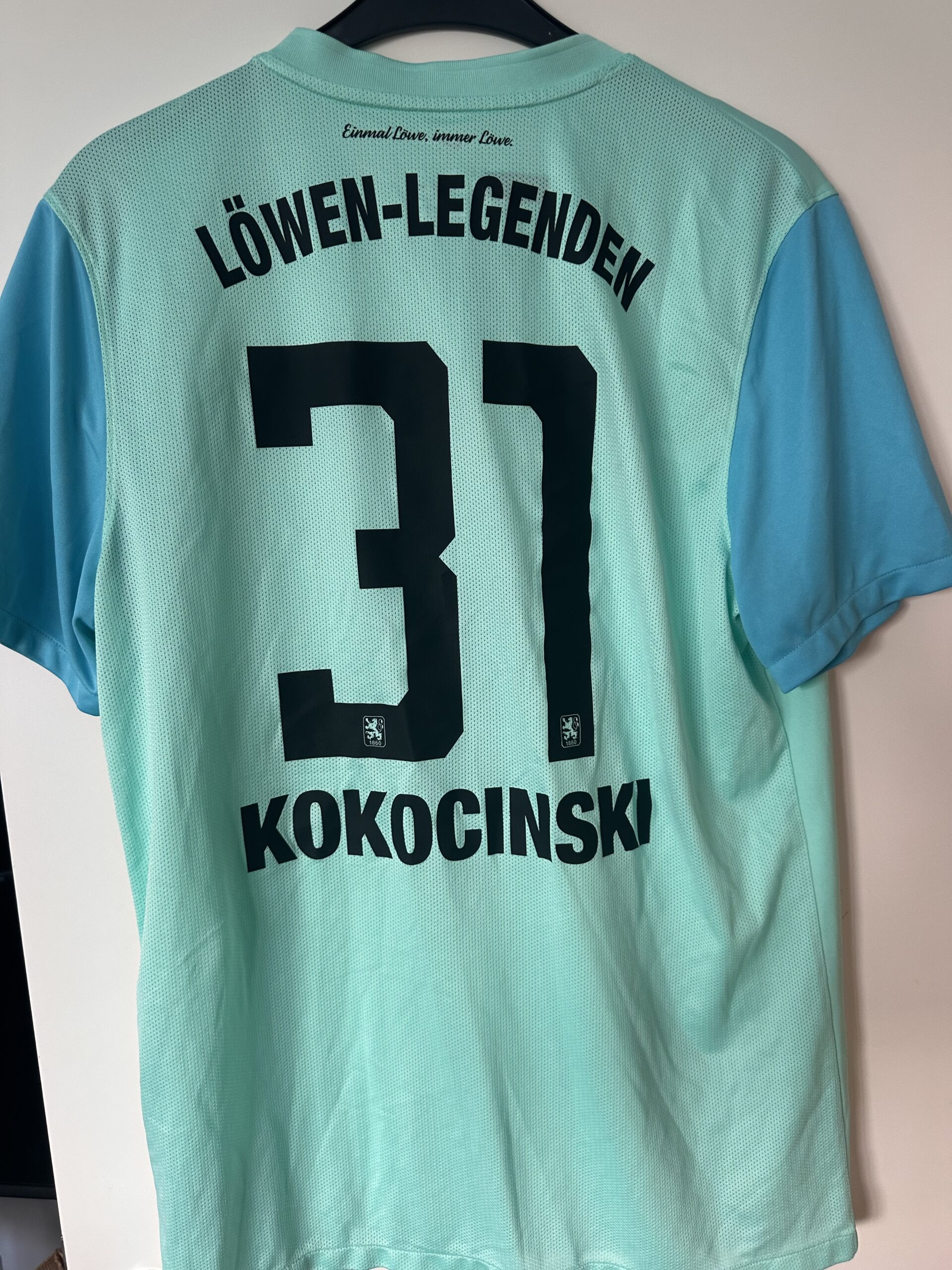 Original-Trikot aus Löwen-Legenden-Spiel, Michael Kokocinski, Größe XL