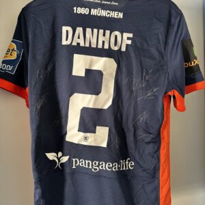 Original-Spielertrikot mit Autogrammen. Tim Danhof, Größe L.