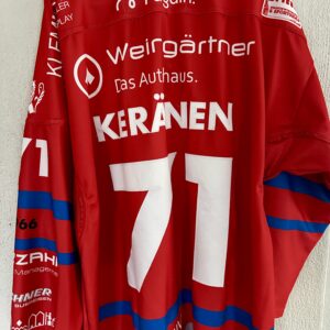 ECT: Original Spieler-Trikot Tölzer Löwen - 60 Jahre deutscher Meister - Home. #71, Michael Keränen, Größe XL.