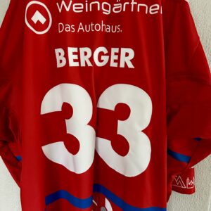 ECT: Original Spieler-Trikot Tölzer Löwen - 60 Jahre deutscher Meister - Home. #33, Maximilian Berger, Größe GXXL.