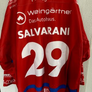 ECT: Original Spieler-Trikot Tölzer Löwen - 60 Jahre deutscher Meister - Home. #29, Enrico Salvarani, Größe GXXL.