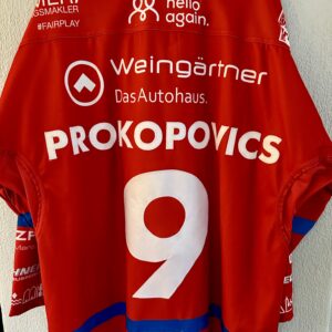 ECT: Original Spieler-Trikot Tölzer Löwen - 60 Jahre deutscher Meister - Home. #9, Toms Prokopovics, Größe XL.
