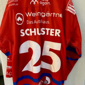 ECT: Original Spieler-Trikot Tölzer Löwen - 60 Jahre deutscher Meister - Home. #25, Michael Schuster, Größe XL.