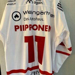 ECT: Original Spieler-Trikot Tölzer Löwen - 60 Jahre deutscher Meister - Away. #11, Topi Piipponen, Größe L.