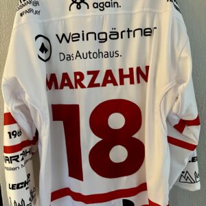 ECT: Original Spieler-Trikot Tölzer Löwen - 60 Jahre deutscher Meister - Away. #18, Jonas Marzahn, Größe XL.