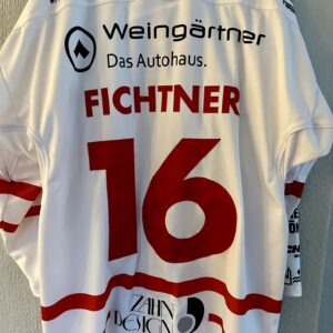 ECT: Original Spieler-Trikot Tölzer Löwen - 60 Jahre deutscher Meister - Away. #16, Alexander Fichtner, Größe XL.