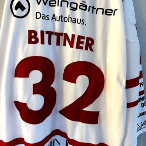 ECT: Original Spieler-Trikot Tölzer Löwen - 60 Jahre deutscher Meister - Away. #32, Matthias Bittner, Größe GXXL.