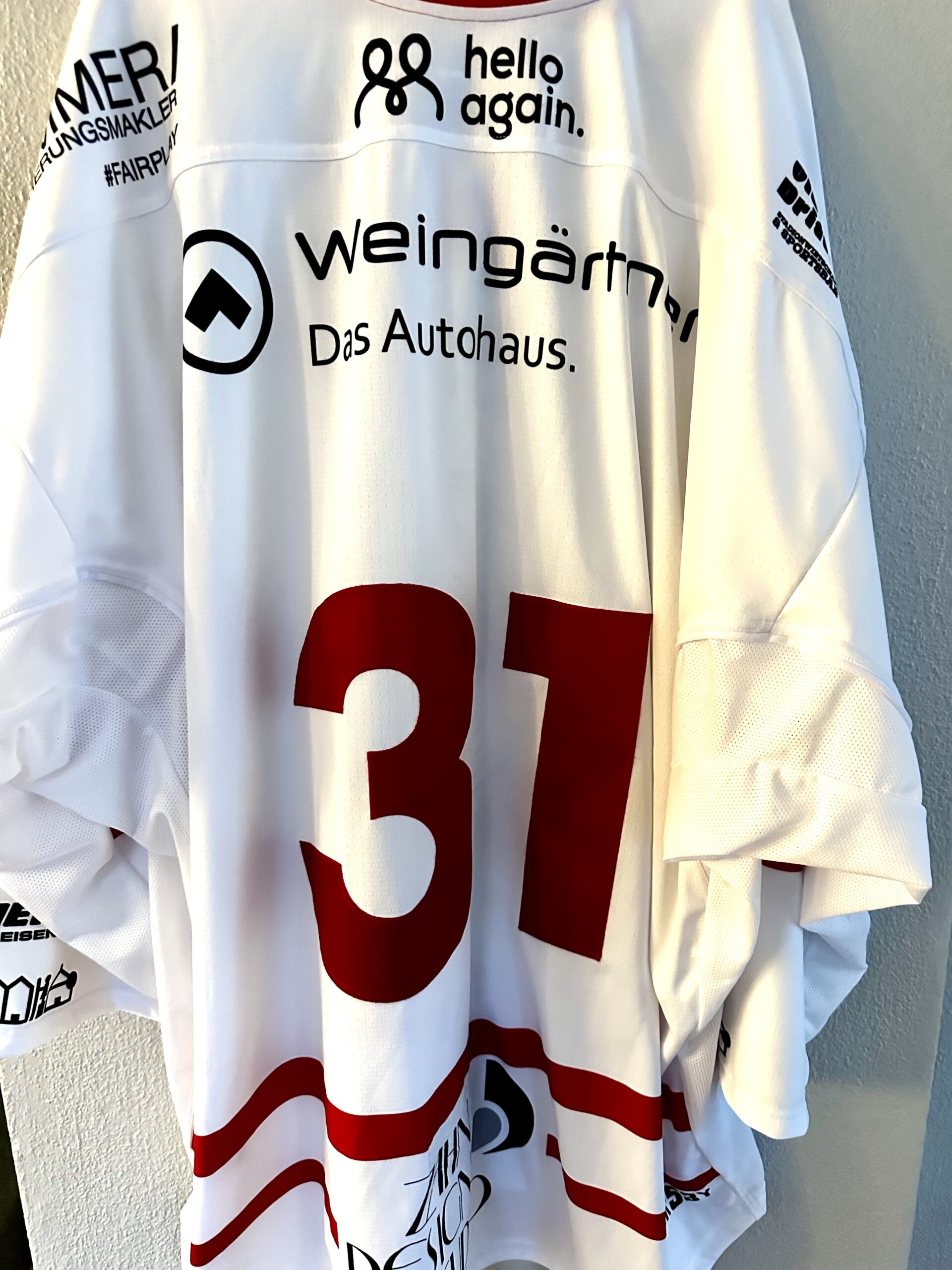 ECT: Original Spieler-Trikot Tölzer Löwen - 60 Jahre deutscher Meister - Away. #31, Größe GXXL.
