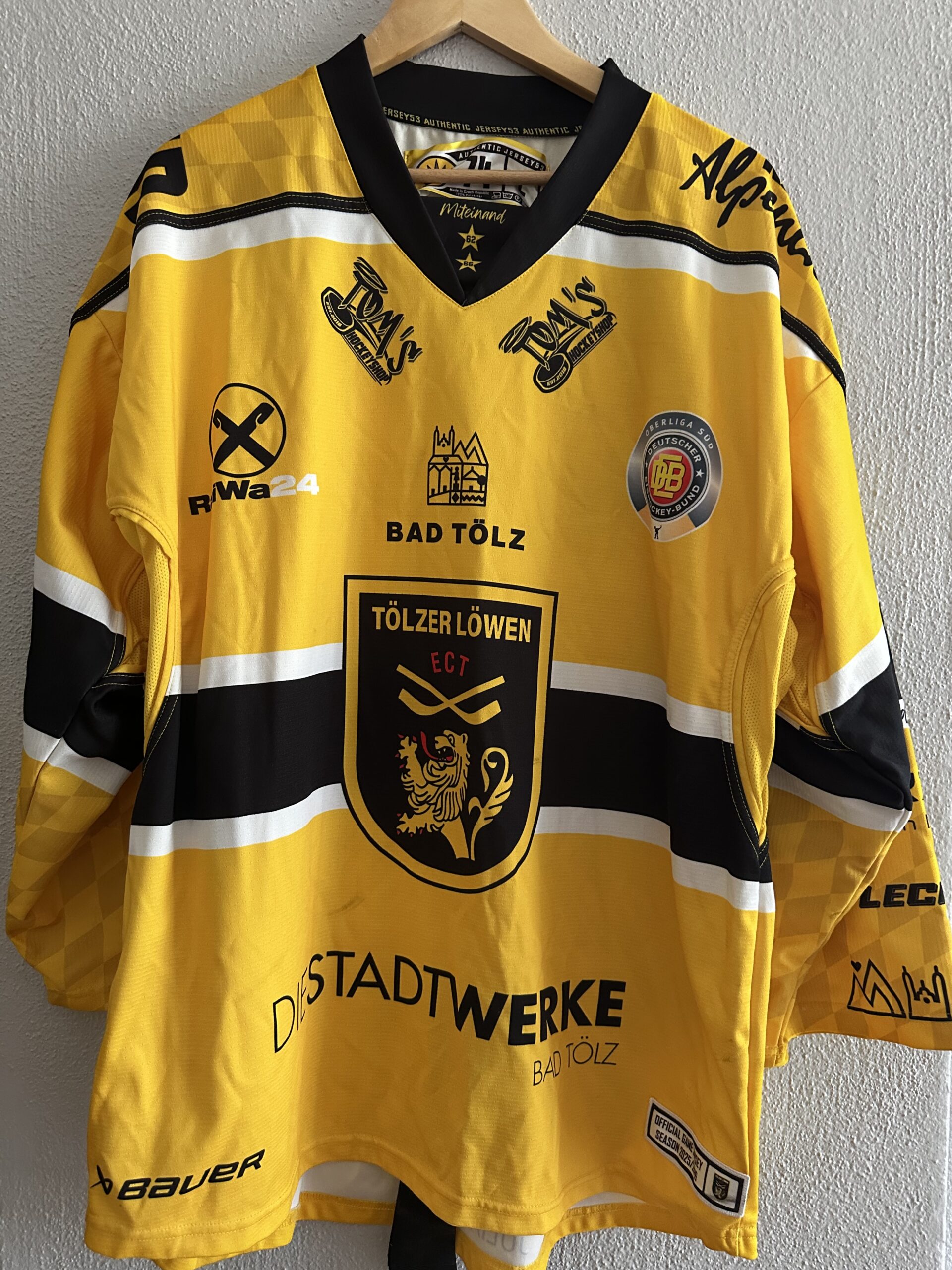 ECT: Original Spieler-Trikot Tölzer Löwen – Auswärtstrikot 25/26. #12, Andreé Hult, Größe L. – Bild 2
