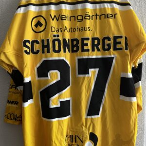 ECT: Original Spieler-Trikot Tölzer Löwen - Auswärtstrikot 25/26. #27, Sandro Schönberger, Größe XL.