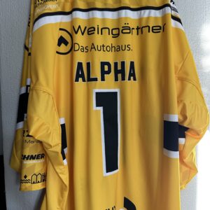 ECT: Original Spieler-Trikot Tölzer Löwen - Auswärtstrikot 25/26. #1, Niklas Alpha, Größe GXXL.