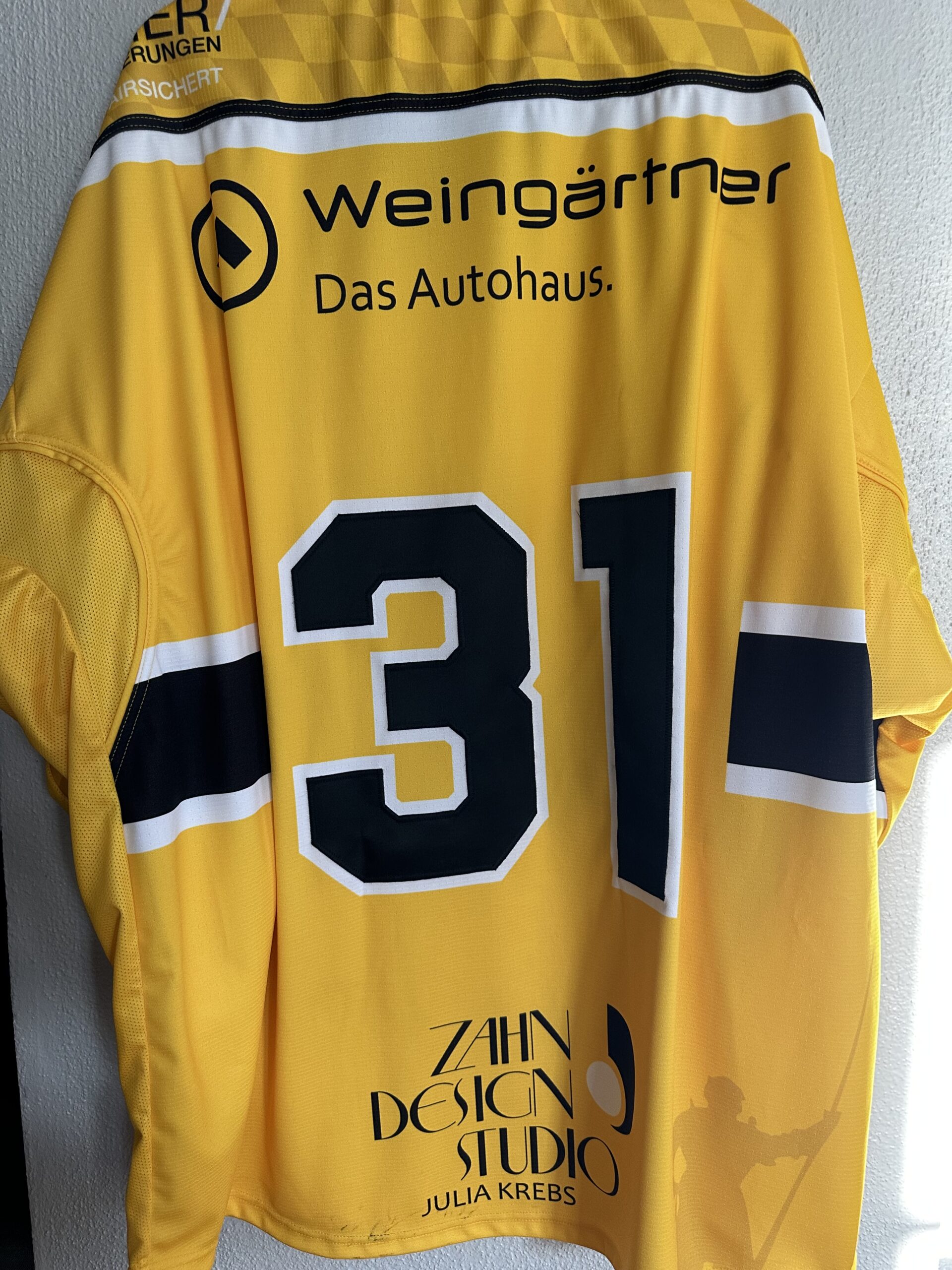 ECT: Original Spieler-Trikot Tölzer Löwen - Auswärtstrikot 25/26. #31, Größe GXXL.