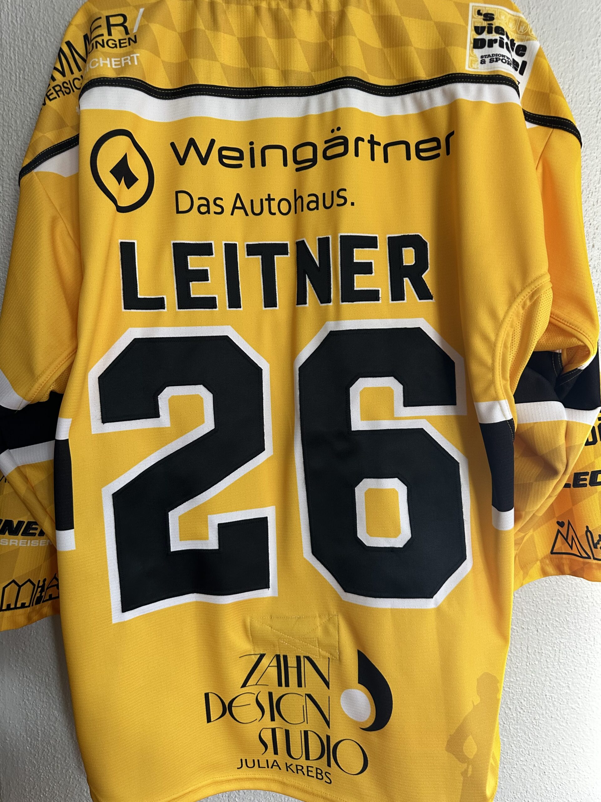 ECT: Original Spieler-Trikot Tölzer Löwen - Auswärtstrikot 25/26. #26, Christoph Leitner, Größe L.