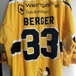 ECT: Original Spieler-Trikot Tölzer Löwen - Auswärtstrikot 25/26. #33, Maximilian Berger, Größe GXXL.