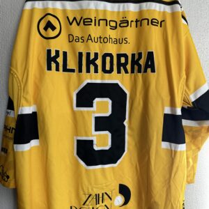 ECT: Original Spieler-Trikot Tölzer Löwen - Auswärtstrikot 25/26. #3, Karel Klikorka, Größe XL.
