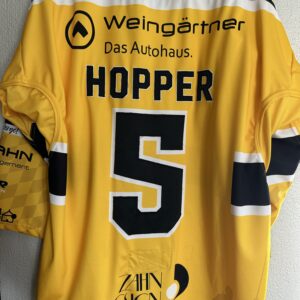 ECT: Original Spieler-Trikot Tölzer Löwen - Auswärtstrikot 25/26. #5, Korbinian Hopper, Größe XL.