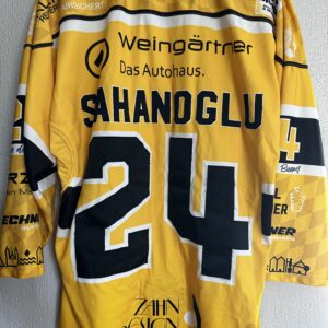 ECT: Original Spieler-Trikot Tölzer Löwen - Auswärtstrikot 25/26. #24, Isi Sahanoglu, Größe L.
