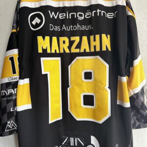ECT: Original Spieler-Trikot Tölzer Löwen - Heimtrikot 25/26. #18, Jonas Marzahn, Größe XL.