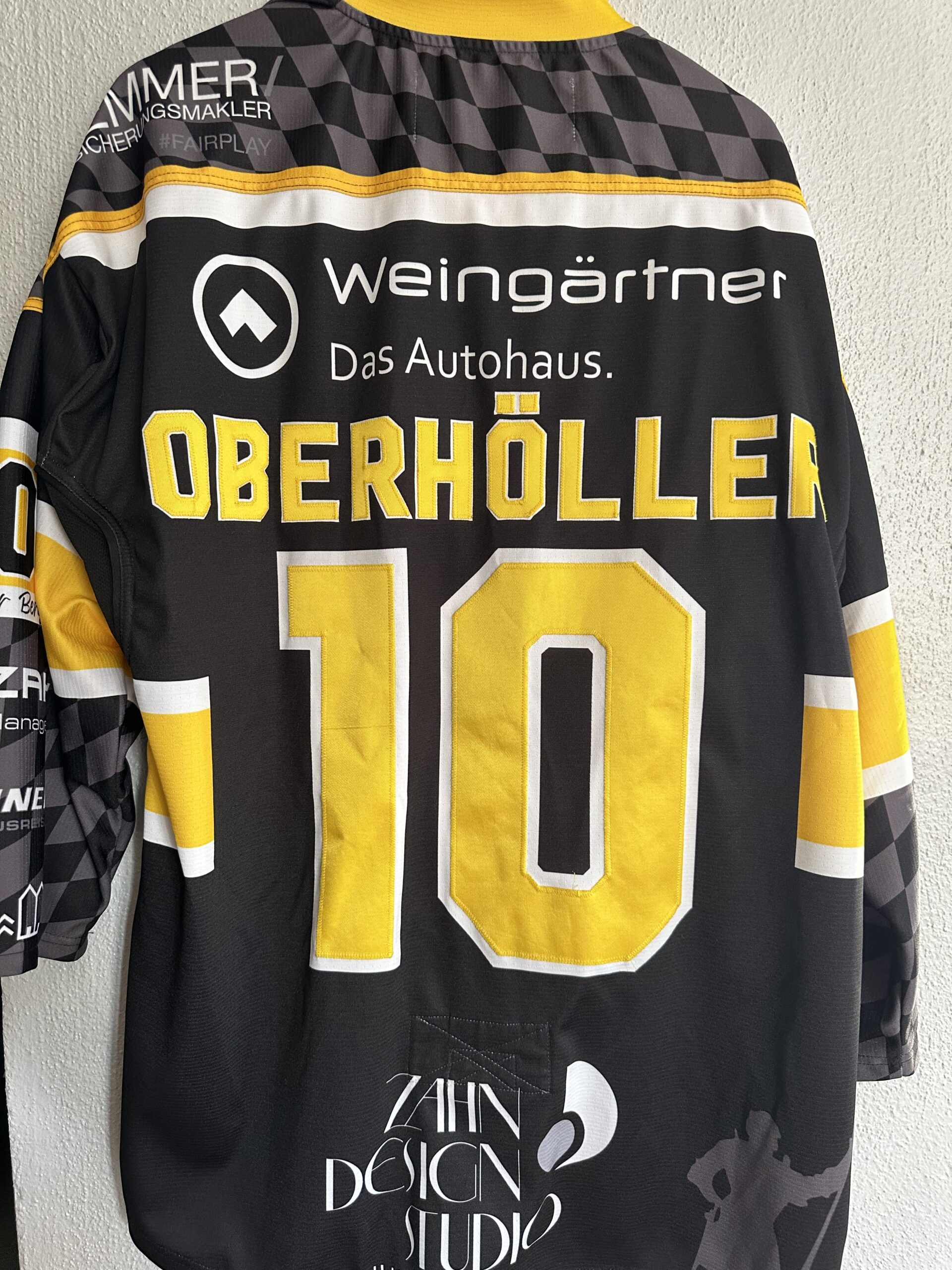 ECT: Original Spieler-Trikot Tölzer Löwen - Heimtrikot 25/26. #10, Jakob Oberhöller, Größe XL.