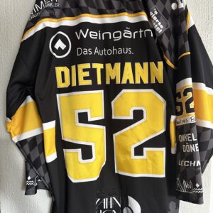 ECT: Original Spieler-Trikot Tölzer Löwen - Heimtrikot 25/26. #52, Dennis Dietmann, Größe XL.