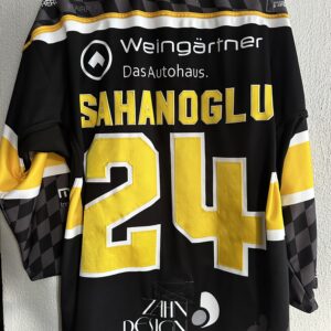 ECT: Original Spieler-Trikot Tölzer Löwen - Heimtrikot 25/26. #24, Isi Sahanoglu, Größe L.