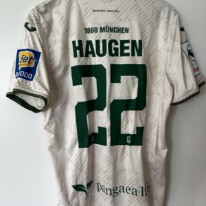 1860: Matchworn-Trikot vom Spiel in Saarbrücken. #22, Sigurd Haugen, Größe XL.