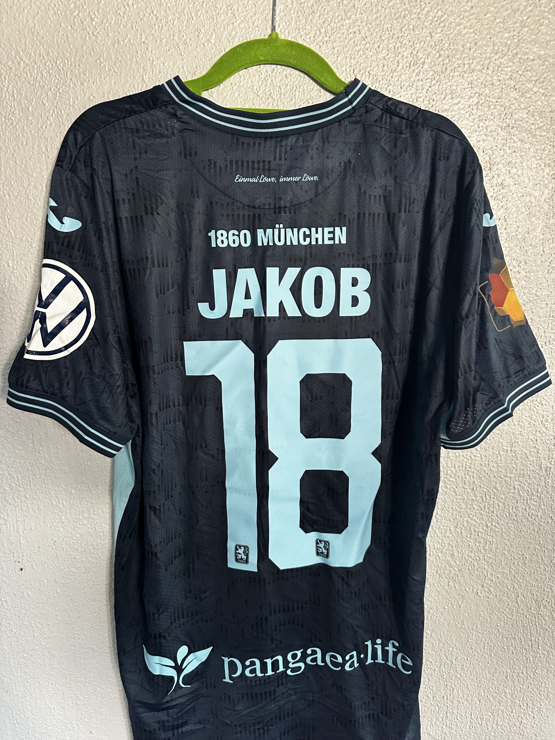 1860: Original-Trikot aus dem Toto-Pokal-Finale. Kilian Jakob, #18, Größe L. – Bild 3