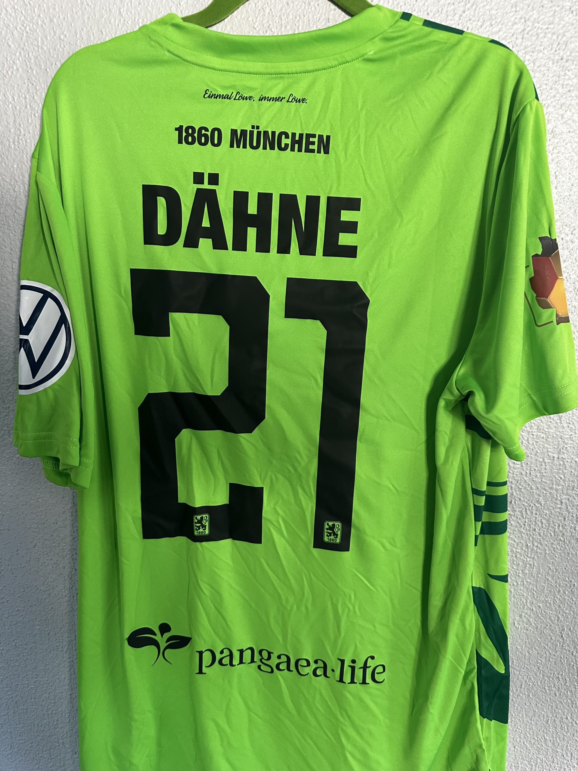 1860: Original-Trikot aus dem Toto-Pokal-Finale. Thomas Dähne, #21, Größe 2XL. – Bild 2