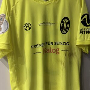 1860g: Original Societas DFB-Pokal-Trikot 1860-Kiel, #1 Paul Bachmann, Größe L.